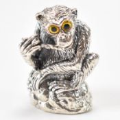 SILVER MONKEY PIN CUSHION