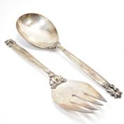 PAIR OF DANISH GEORG JENSEN SALAD SERVERS