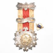ANTIQUE SILVER HALLMARKED MASONIC MEDAL
