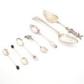 ASSORTMENT OF ANTIQUE & LATER SILVER SPOONS