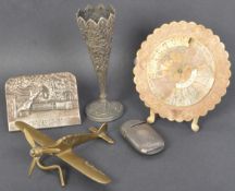 A COLLECTION BRASS AND METAL WORK