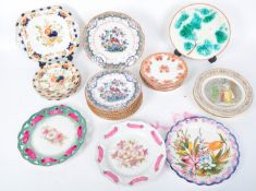 COLLECTION 19TH CENTURY PLATES - CHINTZ - IMARI - SERIES WARE