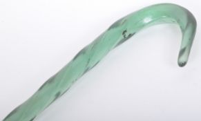 EARLY 20TH CENTURY NAILSEA GLASS WALKING STICK