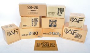 NIKON - NIKKOR - ORIGINAL GOLD CAMERA BOXES