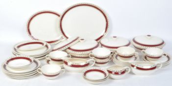 VINTAGE 20TH CENTURY CROWN DUCAL DINNER SERVICE