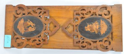 EARLY 20TH CENTURY SORRENTO WARE FOLDING BOOK TROUGH