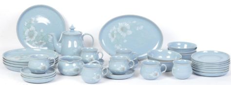 A VINTAGE 20TH CENTURY DENBY BLUE DAWN PART DINNER SERVICE