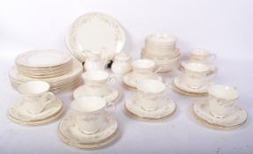 VINTAGE ROYAL DOULTON DIANA BONE CHINA TEA & PART DINNER SERVICE