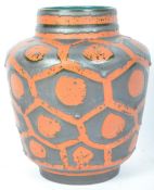 RETRO VINTAGE CARSTENS & KERAMIK AUSTRIA FAT LAVA DRIP GLAZE VASE