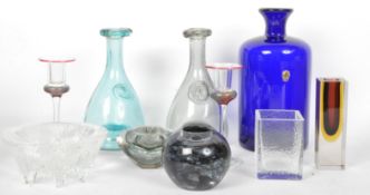 MID CENTURY GLASS - HOLMEGAARD - KOSTA BODA - SOMMERSO