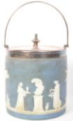 A WEDGWOOD JASPERWARE STONEWARE CONTAINER