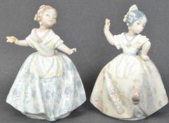 TWO VINTAGE SPANISH PORCELAIN LLADRO FIGURES - CARMENCITA & TERESITA