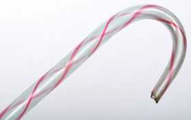 EARLY 20TH CENTURY NAILSEA GLASS WALKING STICK