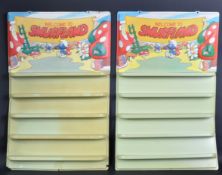 THE SMURFS - TWO VINTAGE WELCOME TO SMURFLAND SHOP DISPLAYS