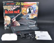 RETRO GAMING - SINCLAIR ZX SPECTRUM +2A JAMES BOND ACTION PACK