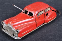 ORIGINAL VINTAGE FRENCH ' JOUSTRA ' MADE TINPLATE CLOCKWORK MODEL CAR