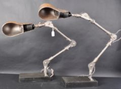 VINTAGE FOSTORIA INDUSTRIAL MACHINIST WORK LAMPS