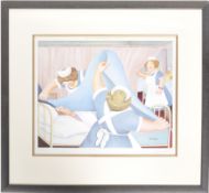 BERYL COOK (B.1926) - ANGLES - SIGNED LITHOGRAPH PRINT