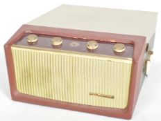 RETRO HMV TWO TONE PORTABLE RECORD PLAYER