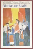 TATE GALLERY / NICOLAS DE STAEL - 1981 MUSEUM EXHIBITION POSTER