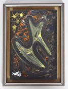TENGO - COSMIC DANCER - VINTAGE OIL ON BOARD