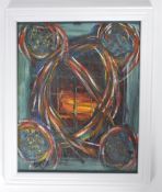 TENGO - JUST A BEER LIGHT TO GUIDE US - VINTAGE OIL ON BOARD