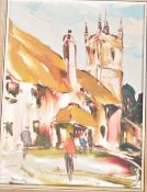 GEORGE R. DEAKINS (B.1911) - MID CENTURY ABSTRACT PAINTING