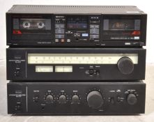 SANSUI - THREE PART STACKING SYSTEM - AMP, TUNER & CASSETTE DECK