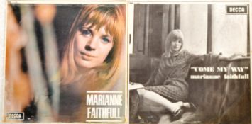 MARIANNE FAITHFULL - TWO FIRST PRESS VINYL RECORDS