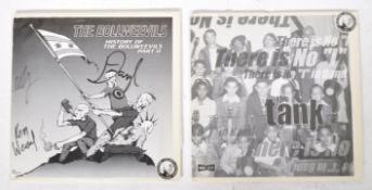 DOCTOR STRANGE RECORD LABEL - TWO SIGNED VINYL ALBUMS