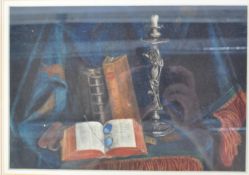 BRITISH SCHOOL - 20TH CENTURY STILL LIFE WATERCOLOUR PAINTING