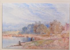 19TH CENTURY WATERCOLOUR PAINTING - COUNTRYSIDE