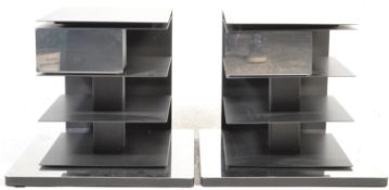 BRUNO RAINALDI - PAIR OF ITALIAN PTOLOMEOX4 BEDSIDE BOOKCASES