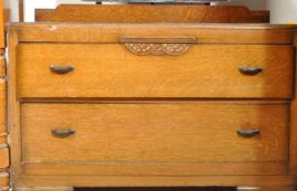EDWARDIAN SATIN WALNUT BEDROOM SUITE AND CHEST