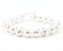 FRESH WATER PEARL & CZ BRACELET