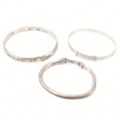 THREE VINTAGE SILVER BRACELETS