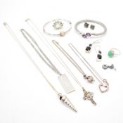 COLLECTION OF VINTAGE SILVER JEWELLERY