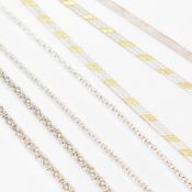 GROUP OF 925 SILVER CHAIN NECKLACES