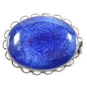 ANTIQUE RUSKIN ARTS & CRAFTS CERAMIC BROOCH