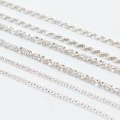 THREE SILVER HALLMARKED NECKLACES
