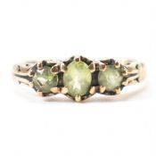 HALLMARKED 9CT GOLD & PERIDOT RING
