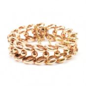 14CT GOLD FANCY LINK CHAIN BRACELET