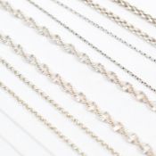 GROUP OF 925 SILVER CHAIN NECKLACES