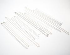 GROUP OF 925 SILVER CHAIN NECKLACES