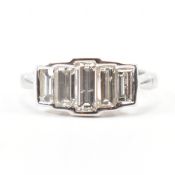 WHITE GOLD & DIAMOND 5 STONE RING
