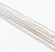 THREE SILVER HALLMARKED NECKLACES BY MILOR