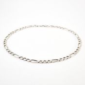 HALLMARKED 925 SILVER FIGARO CHAIN NECKLACE