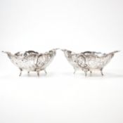 ANTIQUE DUTCH SILVER HALLMARKED BON BON DISHES