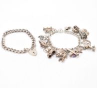 VINTAGE CHARM BRACELET & HEART BRACELET