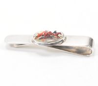 925 SILVER DOCUMENT CLIP WITH ENAMEL DETAIL